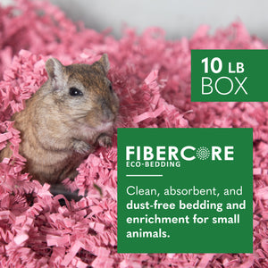 ECO BEDDING 99% Dust Free Paper Bedding for Small Pets and Birds, Pink Bulk Box, 250 L