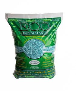 ECO BEDDING 99% Dust Free Paper Bedding for Small Pets and Birds, Blue, 60 L
