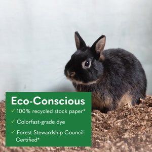 ECO BEDDING 99% Dust Free Paper Bedding for Small Pets and Birds, Eco Natural, 60 L