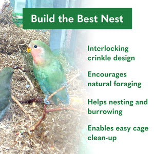 Eco Bedding 99% Dust Free Paper Bedding for Small Animals and Birds, Odor Control, 30 L