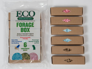 Eco-Forage Box for Small Animals 6 pieces 1" x 1" x 4"